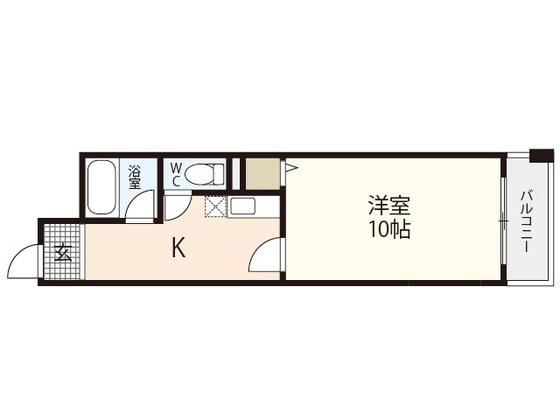 バルミープラザ八丁堀(1K/5階)の間取り写真