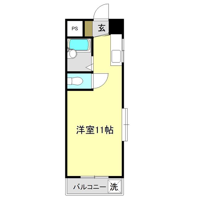 メゾンドエマイユ(ワンルーム/2階)の間取り写真