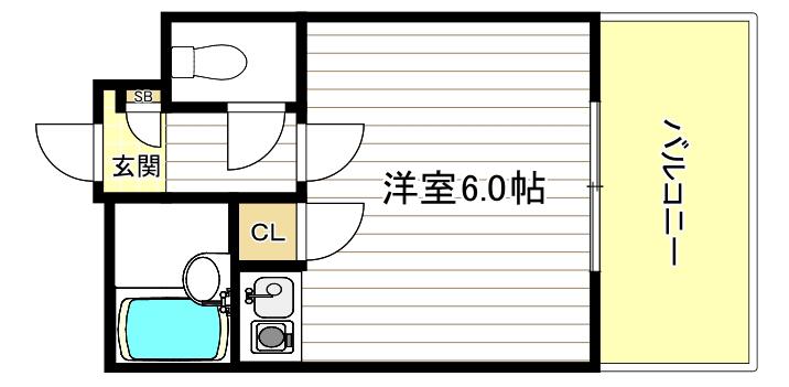 シャルマンフジ住吉壱番館(ワンルーム/3階)の間取り写真