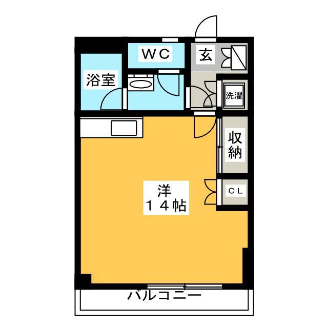 日之出ビル松島(ワンルーム/5階)の間取り写真
