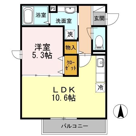 クレールコート板橋幸町(1LDK/1階)の間取り写真