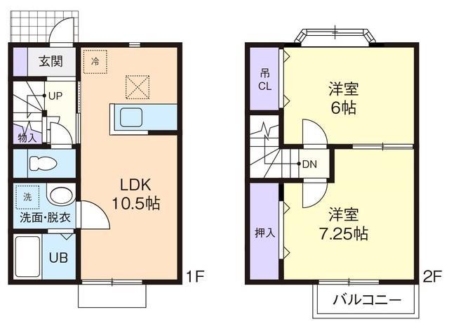 PETIT ETOILE(2LDK/1階)の間取り写真