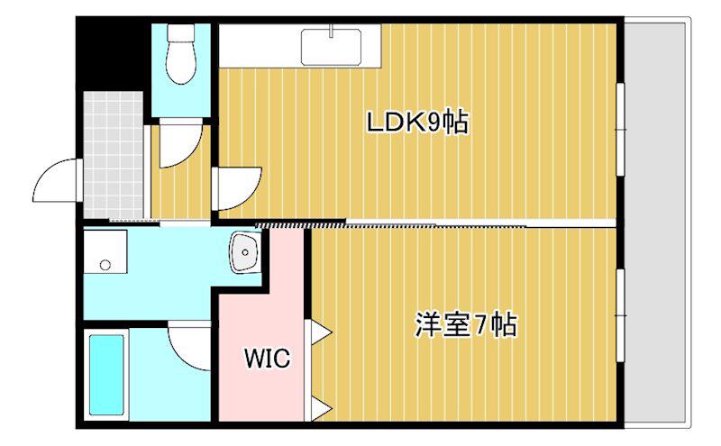 ヴィバーチェ(1LDK/1階)の間取り写真