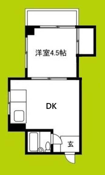 アベノサンク(1DK/5階)の間取り写真