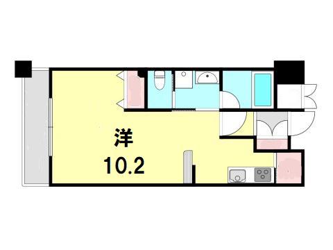 アーバネックス神戸駅前(ワンルーム/11階)の間取り写真
