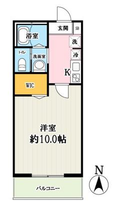 柏の葉キャンパス8(1K/3階)の間取り写真