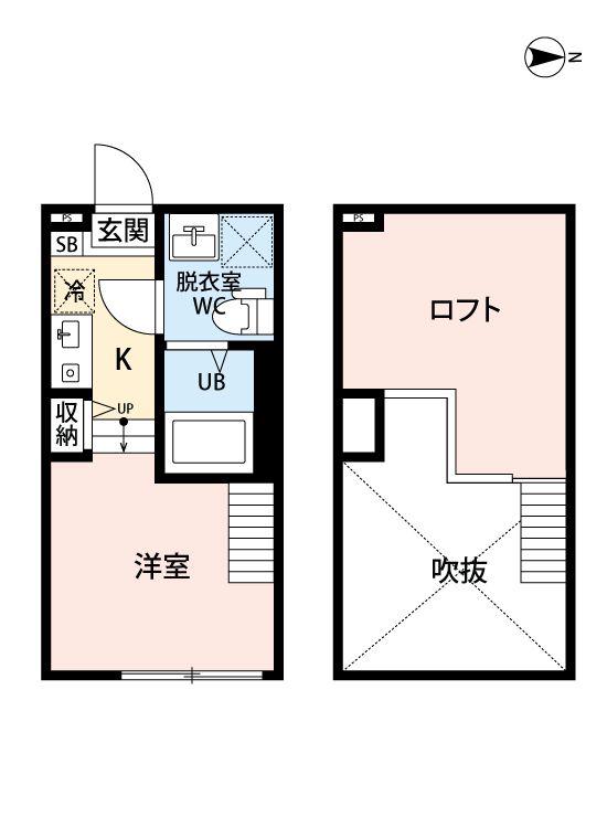 CASA AZUL 王子栄町(ワンルーム/1階)の間取り写真