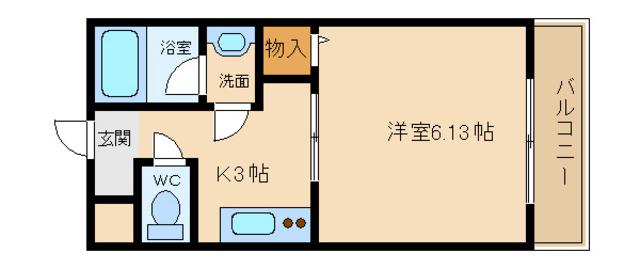 OBELISK.K(1K/1階)の間取り写真
