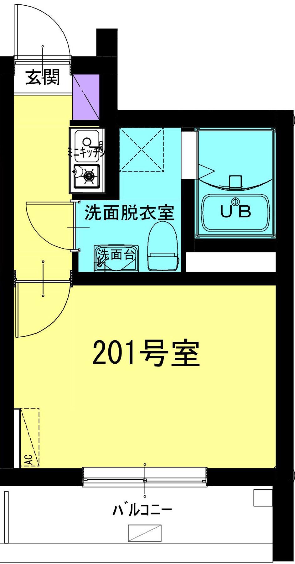 GIONHOUSE川口四丁目(1K/2階)の間取り写真