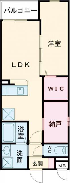 LIFEFIELD小郡II(1SLDK/5階)の間取り写真