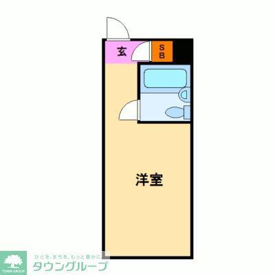 スカイコート大宮第2(ワンルーム/3階)の間取り写真