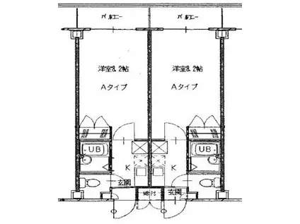 5・マルゴ(1K/1階)の間取り写真