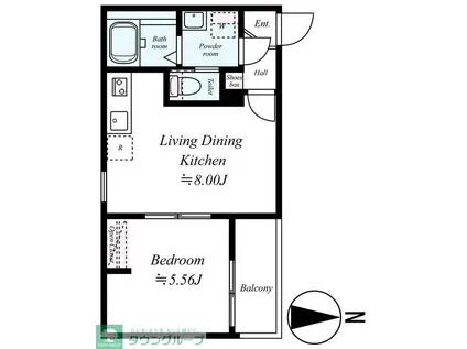 GRADUS上溝III(1LDK/2階)の間取り写真