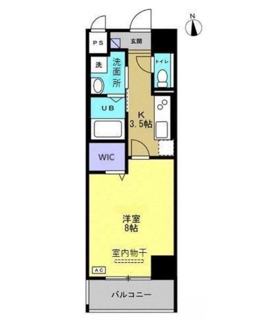 トレステーラ寿町(1K/6階)の間取り写真