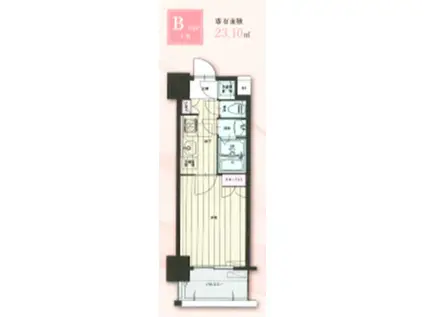 CLUB ORIENTNO.105(1K/2階)の間取り写真