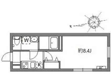 グランピア中野坂上(1K/3階)の間取り写真