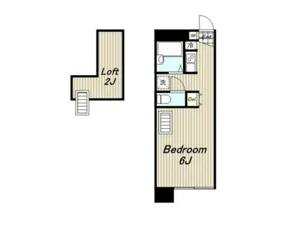 レオパレスニューイエナ(1K/1階)の間取り写真