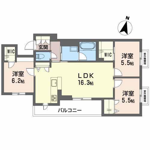 ADVANCE(3LDK/3階)の間取り写真