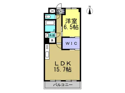 コスモハイツ(1LDK/3階)の間取り写真