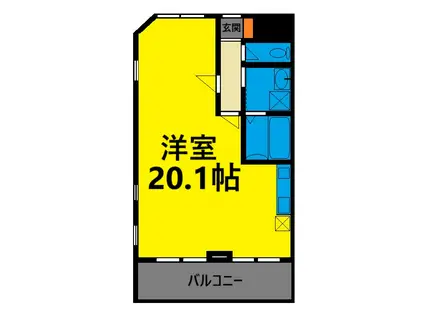 第5ライブリービル(ワンルーム/2階)の間取り写真