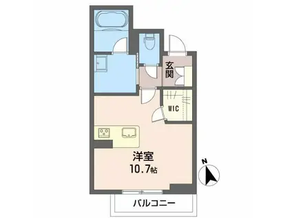 シャ一メゾン D A I(ワンルーム/3階)の間取り写真
