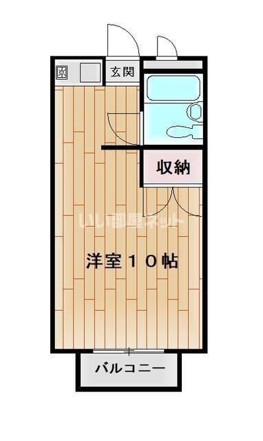 タイトル24(ワンルーム/2階)の間取り写真