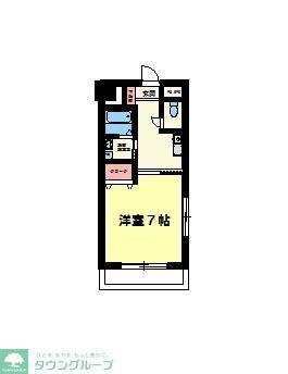 宇田川柏ビル(1K/4階)の間取り写真
