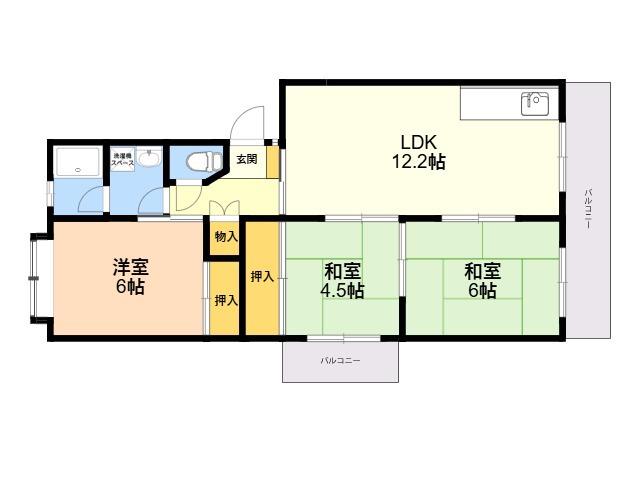 エクセレント塩浜(3LDK/4階)の間取り写真