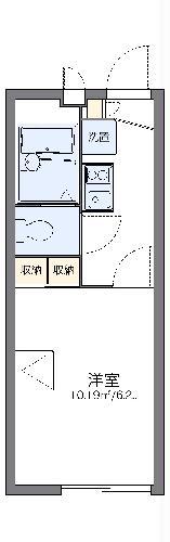 レオパレスボヌール(1K/2階)の間取り写真