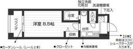 ウイステリア神宮西(1K/2階)の間取り写真