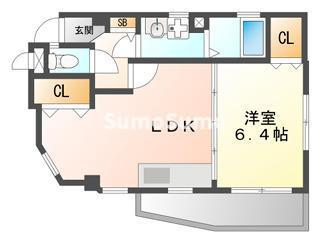 千歳苑II(1LDK/2階)の間取り写真