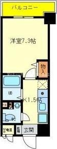 エイチ・ツー・オー東住吉I番館(1K/4階)の間取り写真
