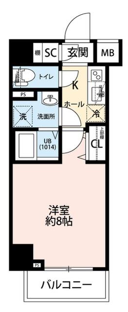 プレール・ドゥーク浅草V(1K/5階)の間取り写真