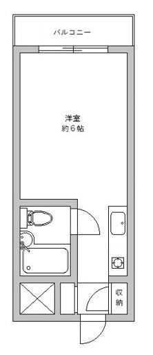 ユースピア田園調布(ワンルーム/4階)の間取り写真