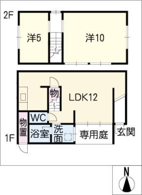 スイートコーポ11(2LDK/2階)の間取り写真