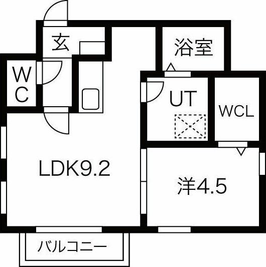 ステラ日比野(1LDK/3階)の間取り写真