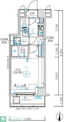 MAXIV練馬TRE(1K/3階)の間取り写真