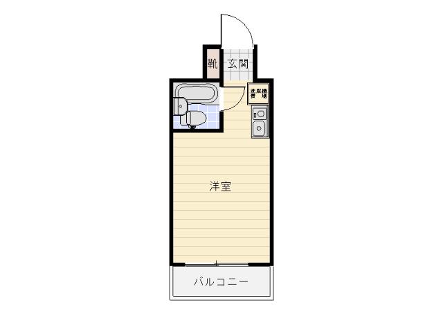 ダイアパレスステーションプラザ前橋(ワンルーム/6階)の間取り写真