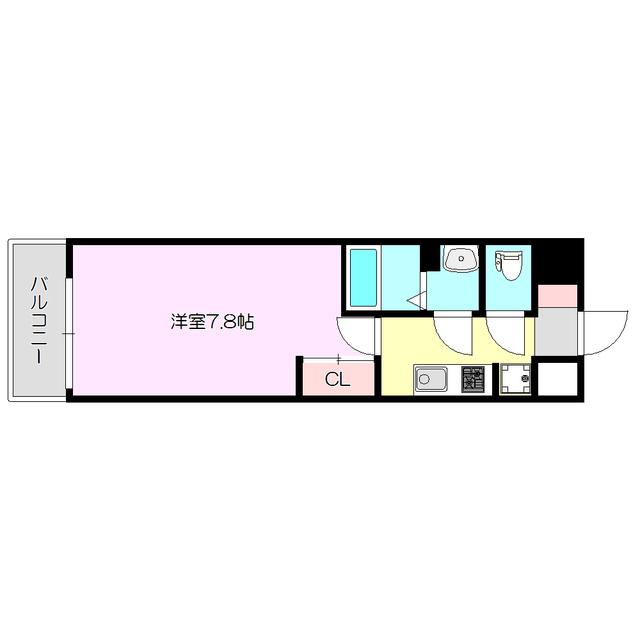 THE RESIDENCE H(1K/2階)の間取り写真