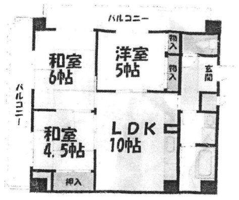プロヴァンス青山(3LDK/2階)の間取り写真