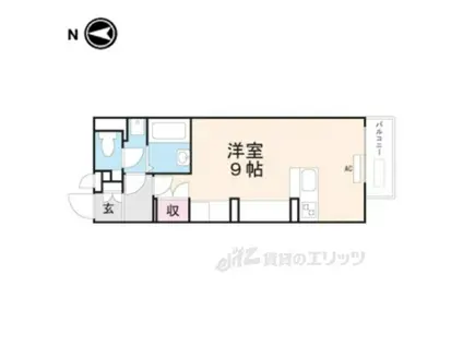 ミランダ阿星Ⅱ(ワンルーム/2階)の間取り写真