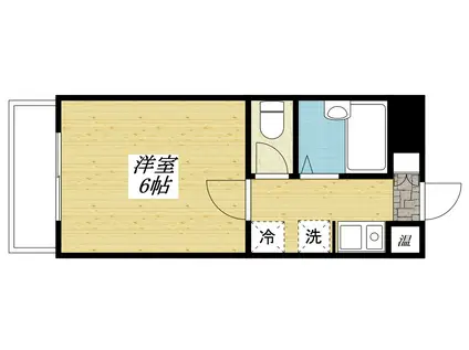 共立リライアンス豊田D棟(1K/1階)の間取り写真