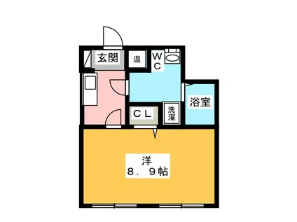 コンポジット清澄庭園(1K/1階)の間取り写真