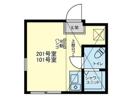 マーサプティ上星川(ワンルーム/2階)の間取り写真