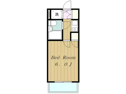 ワコーレ相武台前(1K/2階)の間取り写真