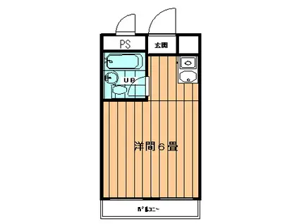 リエス多摩センター(1K/5階)の間取り写真