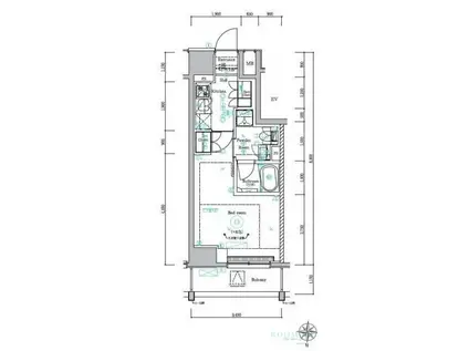 プレール・ドゥーク神楽坂(1K/10階)の間取り写真