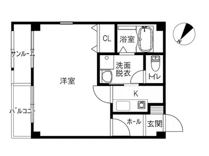 メゾンドTESTONI III(1K/3階)の間取り写真