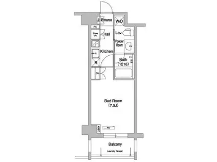 コンフォリア下北沢(1K/4階)の間取り写真