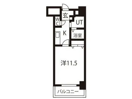 TQレジデンス名古屋錦(1K/4階)の間取り写真